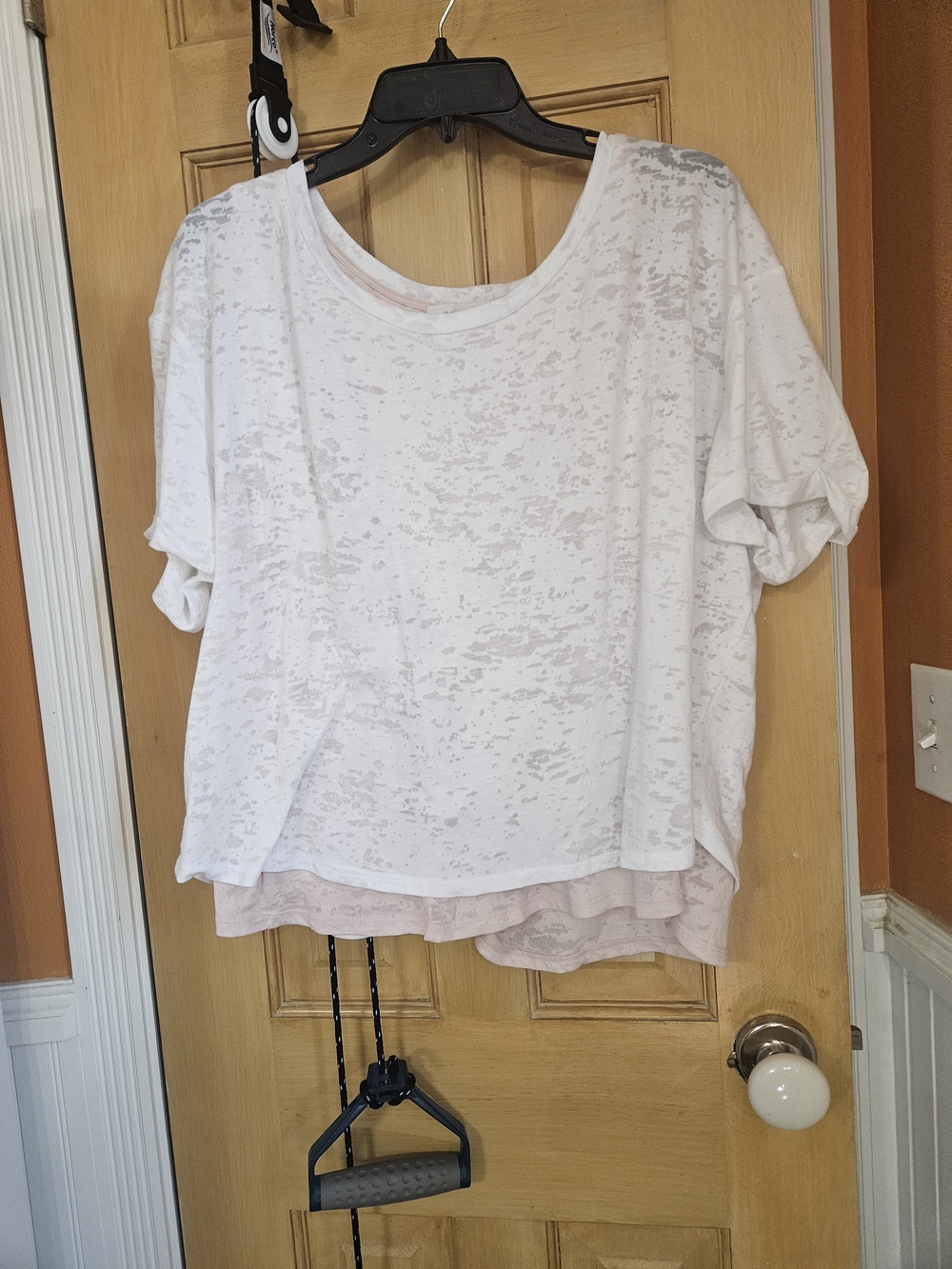Eli + Ali Women’s Layered Lightweight Tee in White - From Anthropologie